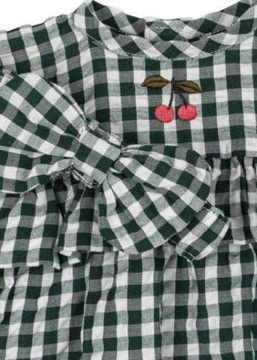 Poppenkledingset - Green check